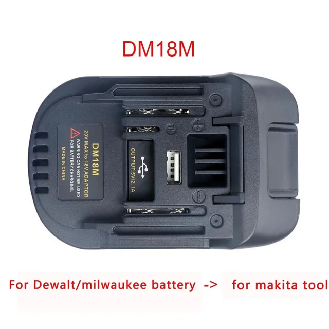 Power Tool Adapter Converter For De*walt /Mil*wau*kee 18V Li-ion Battery for Ma*kita 18V Tools