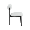 thumbnail image 6 of Meridian Furniture Dario Cream Boucle Fabric Dining Chair (Set of 2), 6 of 8