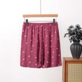 thumbnail image 2 of yillto Women's Plus Size Pajama Shorts Elastic Waist Loungewear Loose Bottoms Soft Comfy Sleepwear Pjs, 2 of 7