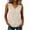 Khaki, variant on Hfnxid Womens Tank Top Striped Sleeveless Satin Tops Button Up V Neck Shirt Fashion Slim Work Business Shirts White XXL