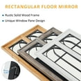 thumbnail image 6 of Full Length Mirror Wood Large Rustic Rectangular Full Body Mirror Standing the Wall, Floor Mirror for Bedroom Living Room, 69"x32", 6 of 6