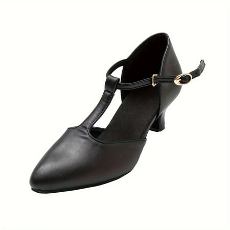 

Ladies heel shoes leather modern soft-soled Latin dance shoes