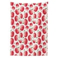 thumbnail image 3 of Ambesonne Fruits Tablecloth Rectangular Table Cover, Watercolor Art Harvest, 60"x90", Dark Coral Green White, 3 of 4