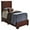 Brown, variant on Home Bedroom Furniture Aaron Pink Upholstered Twin Panel Bed