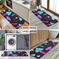 thumbnail image 6 of Colorful Mushroom Pattern Dark Pattern Kitchen Rug Mat,Kitchen Runner Rugs Non Skid Washable,Decorative Kitchen Floor Mats for Kitchen,Sink,Laundry,17"x47.2", 6 of 7