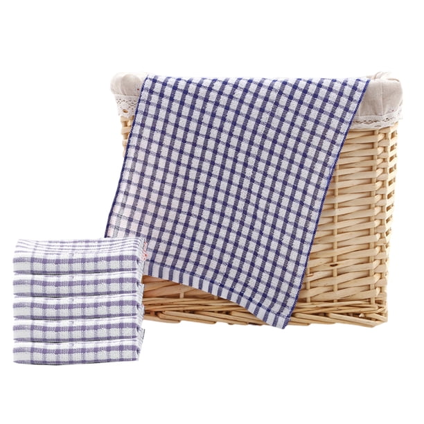 Paños de cocina de algodón a granel de 16 x 11 pulgadas, paquete de 6 paños de cocina para secar platos, ropa y paños de cocina