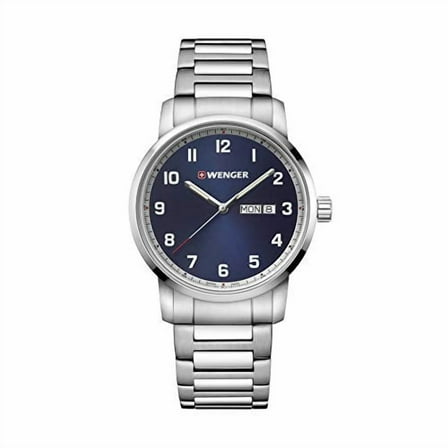Wenger Attitude Men's Blue Dial Stainless Quartz Watch 01.1541.121
