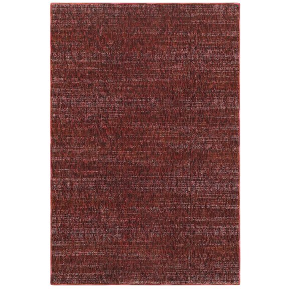 Oriental Weavers Atlas Area Rug 8033K Red Single Color Achromatic 2' 3" x 8' Rectangle