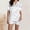 White, variant on Easter Pajamas for Women 2 Pieces Bunny & Eggs Print Pjs Set Short Sleeves Lapel Pjs Tops & Pjs Shorts Button Up Pajamas for Women Set (Yellow1 XXL)