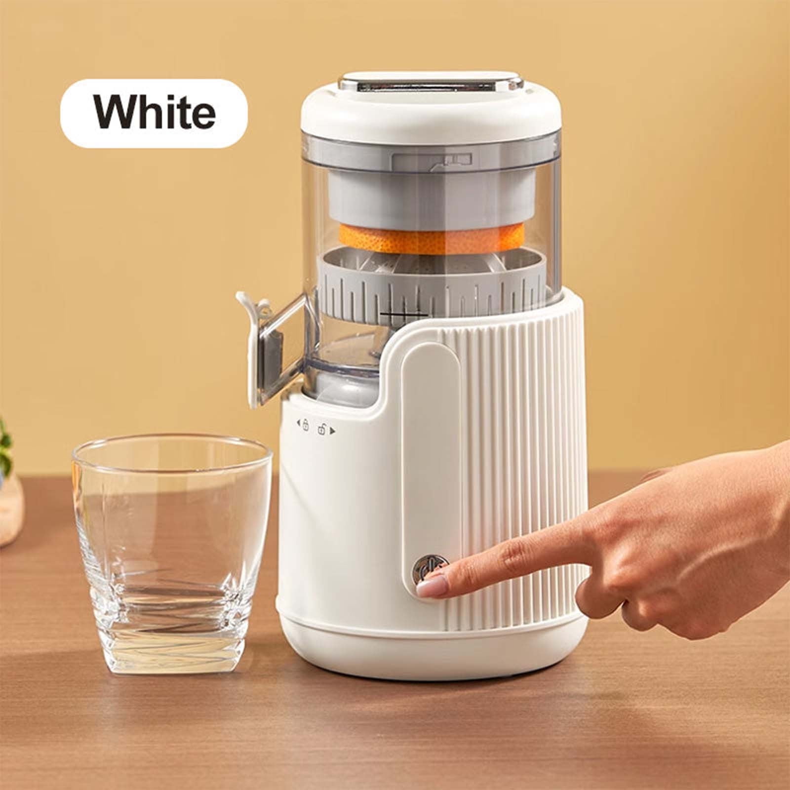 Msgweeeg Juicer Machines Cold Press Juicer Juicer Powerful Slow USB Rechargeable Masticating Juicer 360 Degree Motor Easy To Squeezer for Lemon Orange