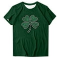 thumbnail image 3 of Erwazi St Patricks Day Womens Plus Size T-Shirts Short Sleeve Summer Crewneck Tee Shamrock Funny Clover Graphic Tops, 3 of 4