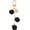 Black, variant on Flower Charm Keychain, Cute Resin Rose Pendant Keychains Tassel Chain Keyring with Jewelry Box for Women Pink -