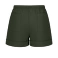 thumbnail image 6 of Tauxra Linen Blend Shorts for Men, Multi Pocket, Elastic Drawstring Waist, Beach Summer Daily, Solid Lightweight Breathable, 6 of 9