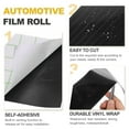 thumbnail image 4 of Uxcell 1 Set 6D Carbon Fiber Vinyl Wrap 19.7" x 5ft Self-Adhesive with Scraper, Black, 4 of 7