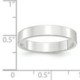 thumbnail image 3 of Primal Gold 10 Karat White Gold 4mm Lightweight Flat Band Size 8.5, 3 of 6