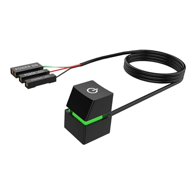 Interruptor de escritorio Efecto de luces de colores para cibercafé Internet perfke botón de encendido de la computadora