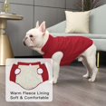 thumbnail image 4 of 2 Layers Fleece Lined Warm Dog Jacket for Puppy Winter Cold Weather,Soft Windproof Small Dog Coat 1Pack, 4 of 9
