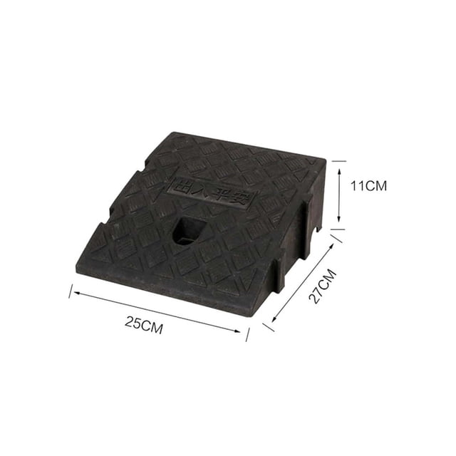 Portable Ramps For Steps Rubber Car Curb Ramp Set 25 cm x 27 cm x 11 cm Heavy Duty Loading Aid For Vehicles And Wheelchairs
