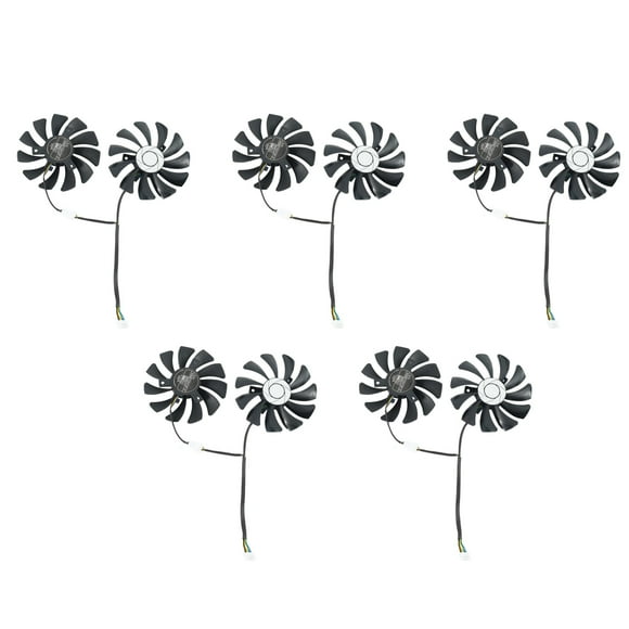 5 Pair Graphics Card Fan 85mm Ha9010H12F-Z 4Pin Cooler Fan Replacement for Gtx 1060 Oc 6G Gtx 960 P106-100 P106