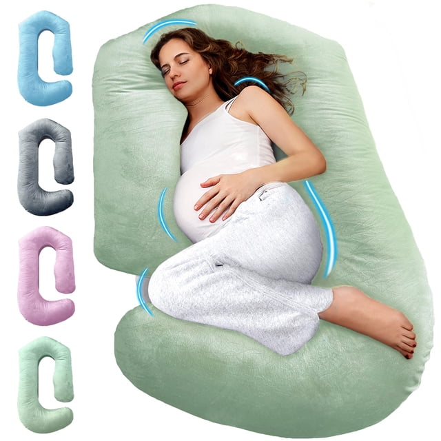 Almohada de embarazo PILLANI en forma de V C en forma de U con funda para todo el cuerpo