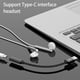 thumbnail image 4 of Monstrate Adaptador Inserción hacia atrás Convertidor USB Aleación Nylon Cables duraderos Equipo de teclado de computadora portátil liviano Electrónica USB2.0, 4 of 6