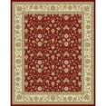 thumbnail image 2 of SAFAVIEH Lyndhurst Pearl Traditional Bordered Area Rug, Red/Ivory, 10' x 14', 2 of 10