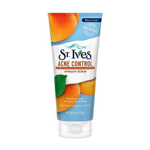 St. Ives Naturally Clear Apricot Scrub, Blemish And Blackhead Control - 6 Oz, 3 Pack