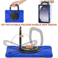 thumbnail image 6 of Case for Samsung Galaxy Tab A9+ 11.0 inch, 360 Degree Rotating Hand Grip Shockproof Cover with Shoulder Strap, Blue, 6 of 7