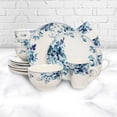 thumbnail image 4 of Elama Blue Rose Traditional 16 Piece Elegant Dinnerware Set, 4 of 5