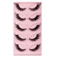 thumbnail image 2 of jiaroswwei 5 Pairs Lashes Natural 3D Effect Easy to Use Charming Dense Curly Simulated Makeup Fake Eyelashes, 2 of 8