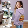 thumbnail image 3 of Pzuqiu Capybara Hoodie Sweatshirt Size L for Girls Warm Fleece Full Zip Hooded Kids Sweatshirt Fashion Hoodies with Pocket Sweatshirts Long Sleeve for Kids Toddlers, 3 of 7
