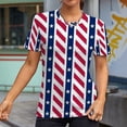 thumbnail image 5 of IROINNID Patriotic Shirts for Women Round Neck T-Shirt America Independence Day Blouse Tops Short Sleeve Tops, 5 of 6