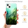 thumbnail image 2 of Green Mountain Case Compatible with iPhone 14,Unique Art Design TPU Bumper Cover Case, 2 of 5