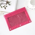 thumbnail image 2 of Pencil Pouch Creative 3-Ring Large Capacity Zip Pen Holder Bag Makeup Bag, 2 of 3