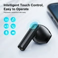 thumbnail image 5 of JOYROOM TL11 True Wireless Earbuds, Bluetooth 5.3 Headphones with Noise Cancelling Dual Mic, Touch Control, 21 Hours Playtime Waterproof Stereo Earphones for iPhone, Android Smartphones, Black, 5 of 10