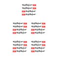 thumbnail image 3 of Wisewang 4Pcs Car Door Handle Sticker Decal 3D Auto Stickers Wrap Decor Letters Pattern Black 5Set, 3 of 6
