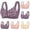 48# Purple, variant on Women's Candy Print Front Closure Bra Wireless Comfort Everyday Support Bra 2026 Wide Straps Underwear Beige 38