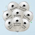 thumbnail image 4 of EeaseCA 20 Pcs 12 Inch Party Balloons Congratulate Graduate Letter Ballons Inflatable Balloons for Graduation Party Decoration (Silver), 4 of 9