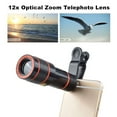 thumbnail image 3 of HD 12x Optical Zoom Camera Telescope Focusing Lens Photo With Clip for iPhone Phone Photography, 3 of 9