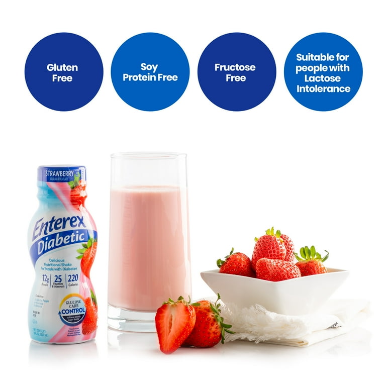 2 pack) Enterex Diabetic Nutritional Meal Replacement Shake,for