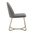 thumbnail image 7 of Weston Home Marquis Linen Upholstered Dining Chairs, Set of 2, Flint Grey, 7 of 7