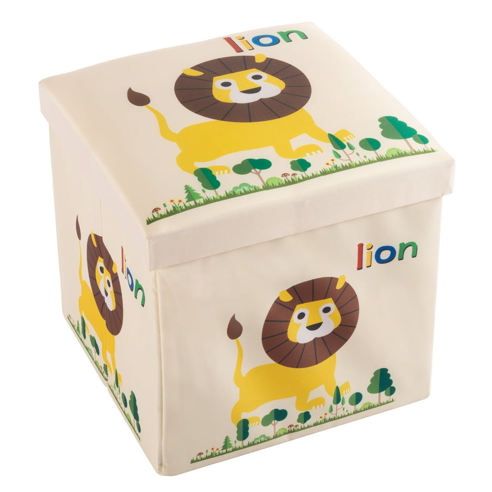 white toy box with cushion
