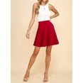 thumbnail image 5 of MBJ WB829 Womens Flirty Flare Skirt L RED, 5 of 6