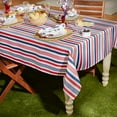 thumbnail image 3 of DII Patriotic Stripe Outdoor Tablecloth 60" Round, 3 of 5