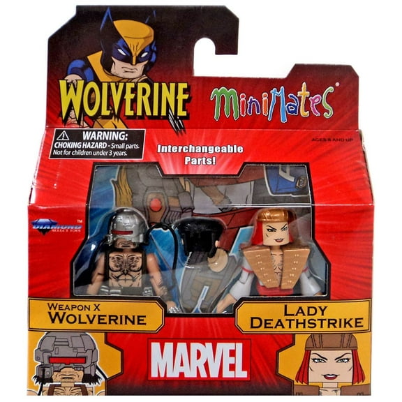 Marvel Minimates Series 72 Weapon X Wolverine & Lady Deathstrike Minifigure 2-Pack