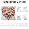 thumbnail image 5 of GOSMITH  Valentine's Day Pillow Covers Red White Sweet Love Throw Pillow Case Hearts Stripes Love Cushion Cover for Home Couch Sofa Wedding Anniversary Decoration,, 5 of 5