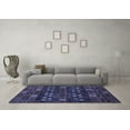 thumbnail image 3 of Ahgly Company Indoor Rectangle Abstract Blue Modern Area Rugs, 8' x 12', 3 of 4