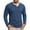 AB478 Blue, variant on Fall T-Shirts For Mens Breathable Henley Neck Tops Men Solid T Shirts For Casual Wear Size S