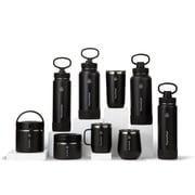 ThermoFlask Classics Insulated Stainless Steel Water Bottle with Leakproof Spout Lid, 24 oz, Black