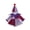 Purple Red, variant on BemeyourBBs Baby Girl Halloween Outfit Baby Kids Baby Clown Costume Infant Ruffled Long Sleeve Patchwork Pompom Romper Dress and Pointed Hat Set